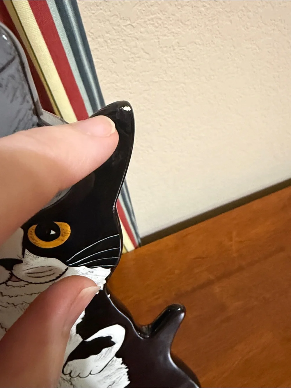 Limited Edition Top Hat Black & White Cat Figurine Decor Vase - #233 of 1000